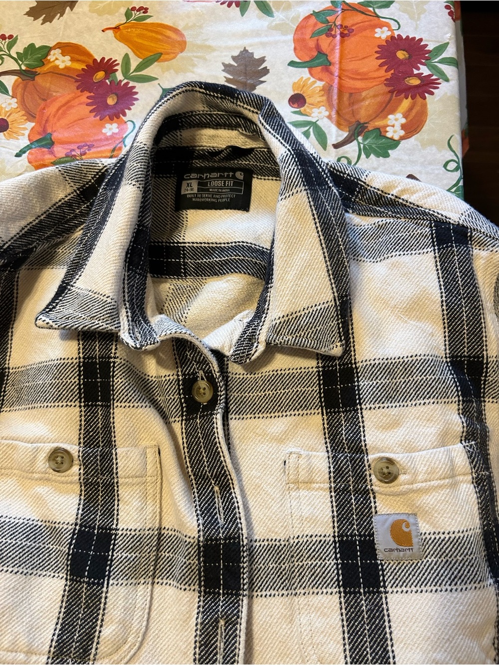Carhartt Loose Fit Heavyweight Twill Plaid Shirt